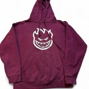 Vintage Y2K spitfire flame head skater skateboarding pullover hoodie medium